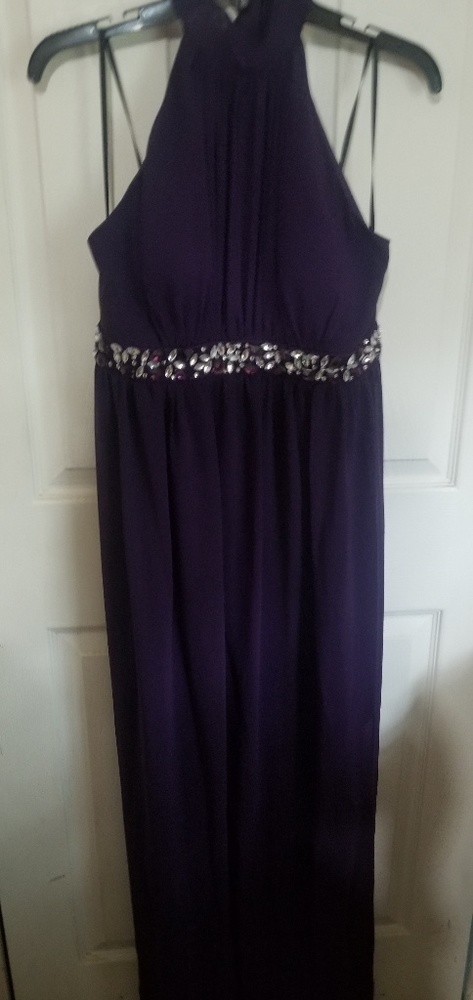 Purple evening gown